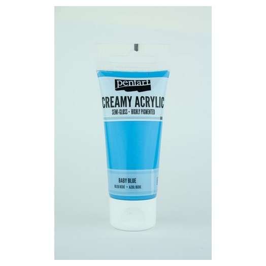 Χρώμα ακρυλικό Creamy Semi-Gloss 60ml Pentart – Baby Blue