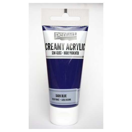 Χρώμα ακρυλικό Creamy Semi-Gloss 60ml Pentart – Dark Blue