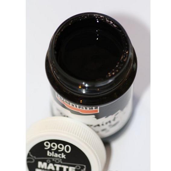 Χρώμα ακρυλικό 100ml Pentart, Μαύρο