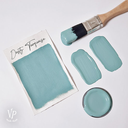 Χρώμα κιμωλίας Vintage Paint , Dusty Turquoise - Crafting Box