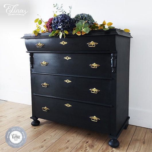 Χρώμα κιμωλίας Vintage Paint , Black Velvet - Image 2