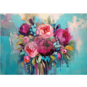 Re design A1 Decoupage Fiber – Burst Of Color