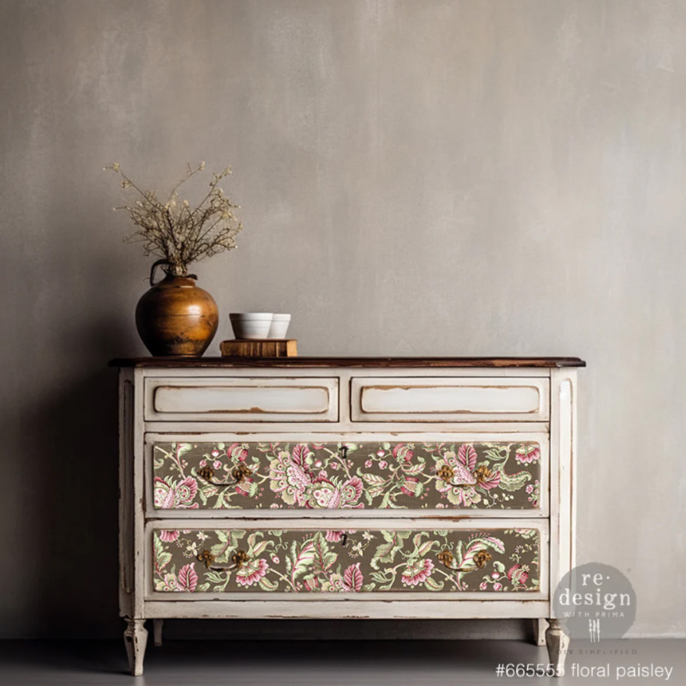 Re design Tissue Paper , Floral Paisley - Image 2