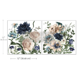 Redesign Décor Transfers® - Maxi - Cerulean Blooms