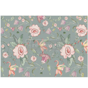 Re design A1 Decoupage Fiber Annie Sloan®- Swedish Posy