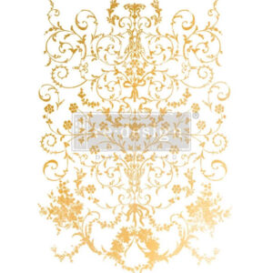 Redesign Decor Transfers® Kacha - Gold Foil - Manor Swirls