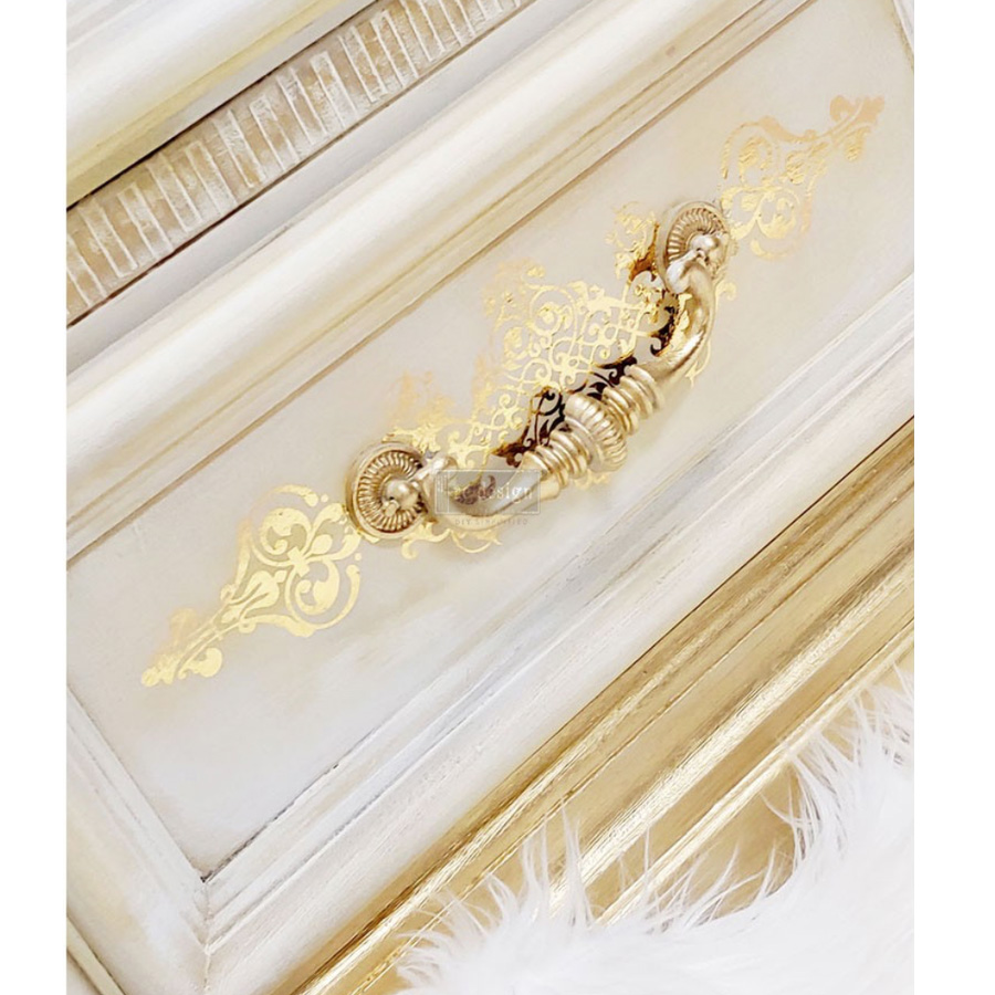 Redesign Gold Transfer - Gilded Baroque Scrollwork - Image 2