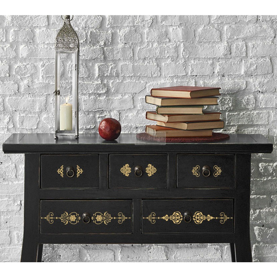 Redesign Gold Transfer - Gilded Baroque Scrollwork - Image 4