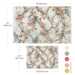 Re design Double Delight Decoupage Fiber Paper Set - Jardin Fleuri