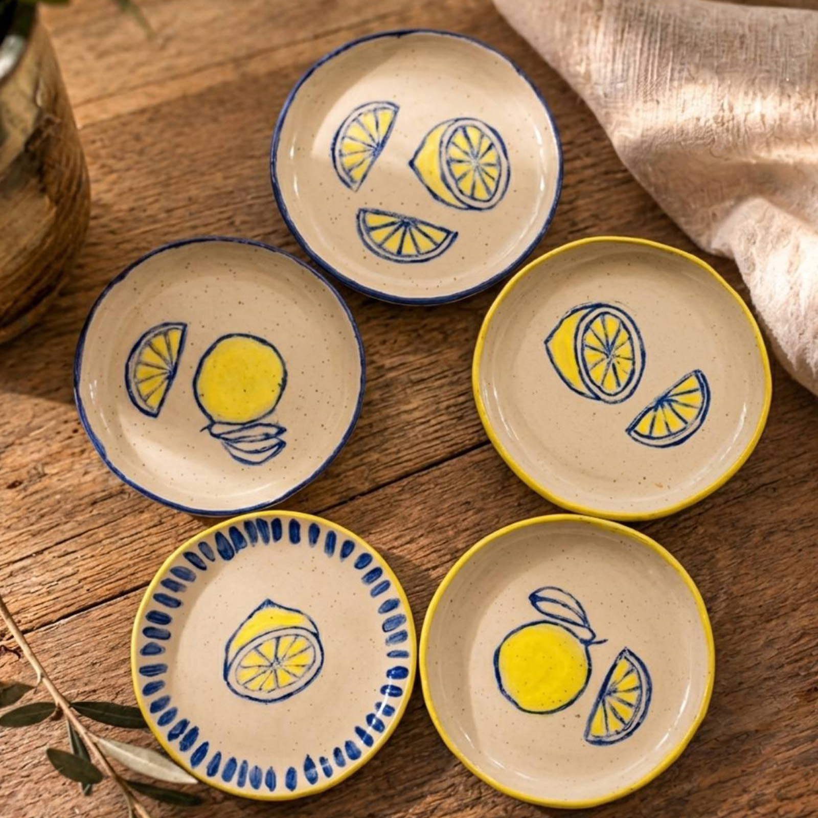 Summer zest collection, κεραμικό πιατάκι λεμόνι5 Ø16 - Image 2