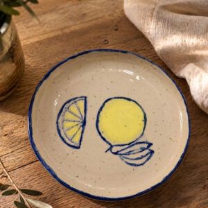 Summer zest collection, κεραμικό πιατάκι λεμόνι2 Ø16