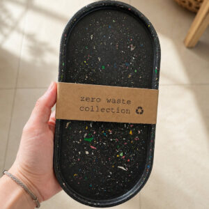 Signature Tray black, ZERO WASTE, Jesmonite