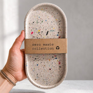 Signature Tray white, ZERO WASTE, Jesmonite